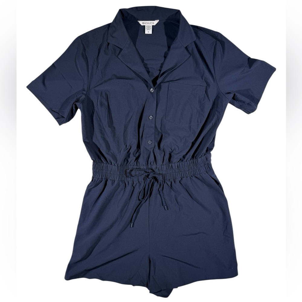 Athleta Navy Romper Women’s M